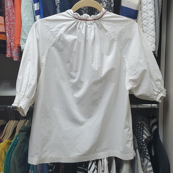 《 Sundays 》 Puff Sleeve Button Down Blouse - Picture 7 of 10
